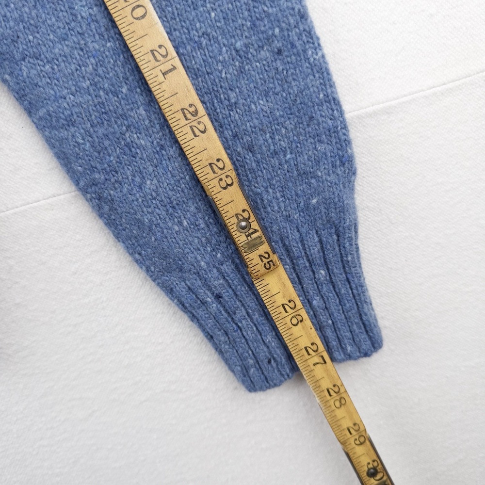 Polo Ralph Lauren Men's Large Blue Speckled Wool Blend Crew Neck Sweater - Picture 13 of 14
